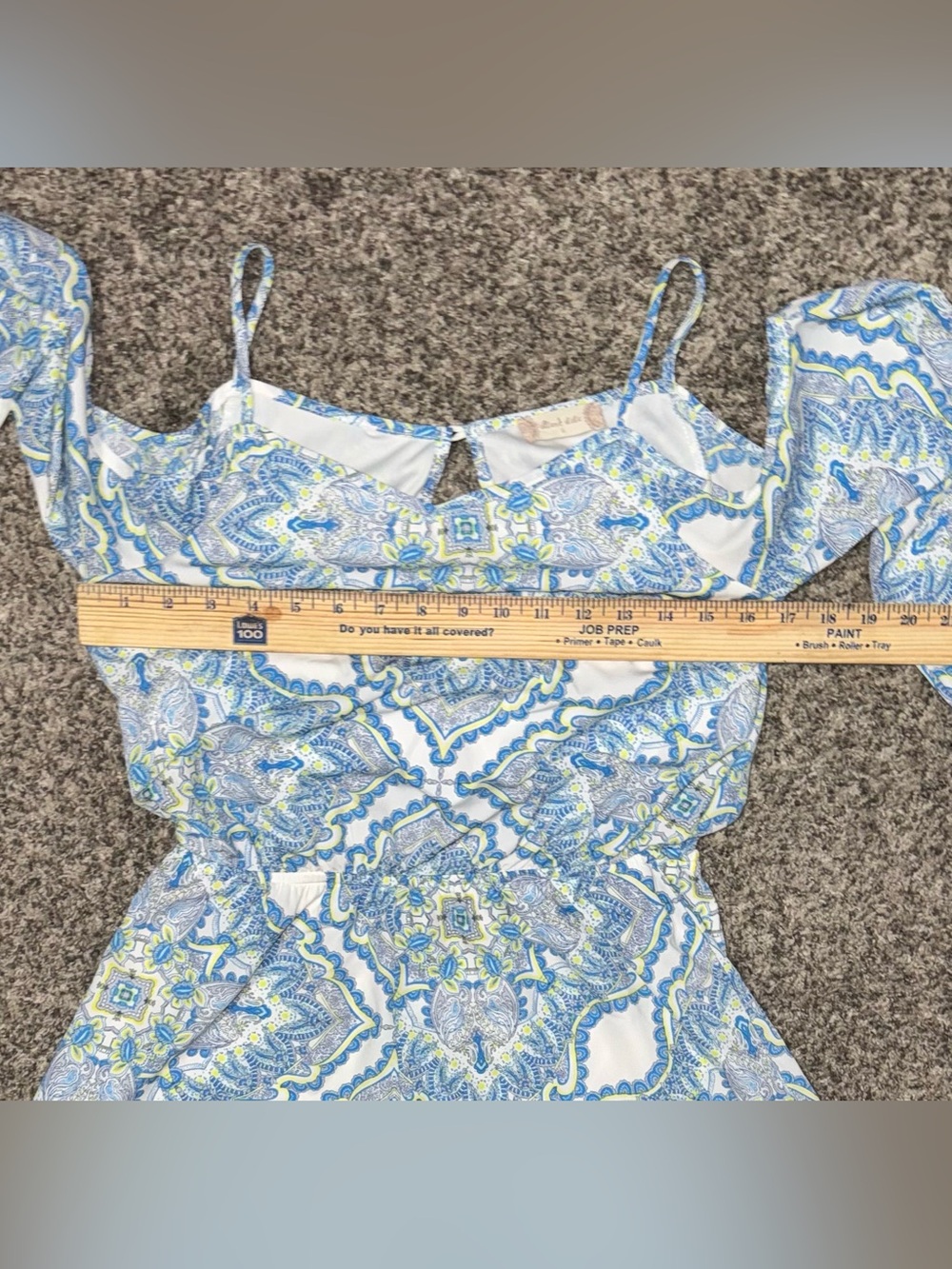 Altar'd State Paisley Print Cold Shoulder Romper! Size Small. - Picture 14 of 15